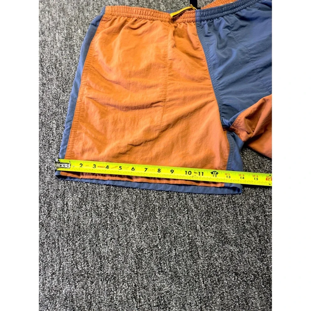 Patagonia Swim Shorts Mens Large Blue Orange Two Tone Nylon NetPlus Shells